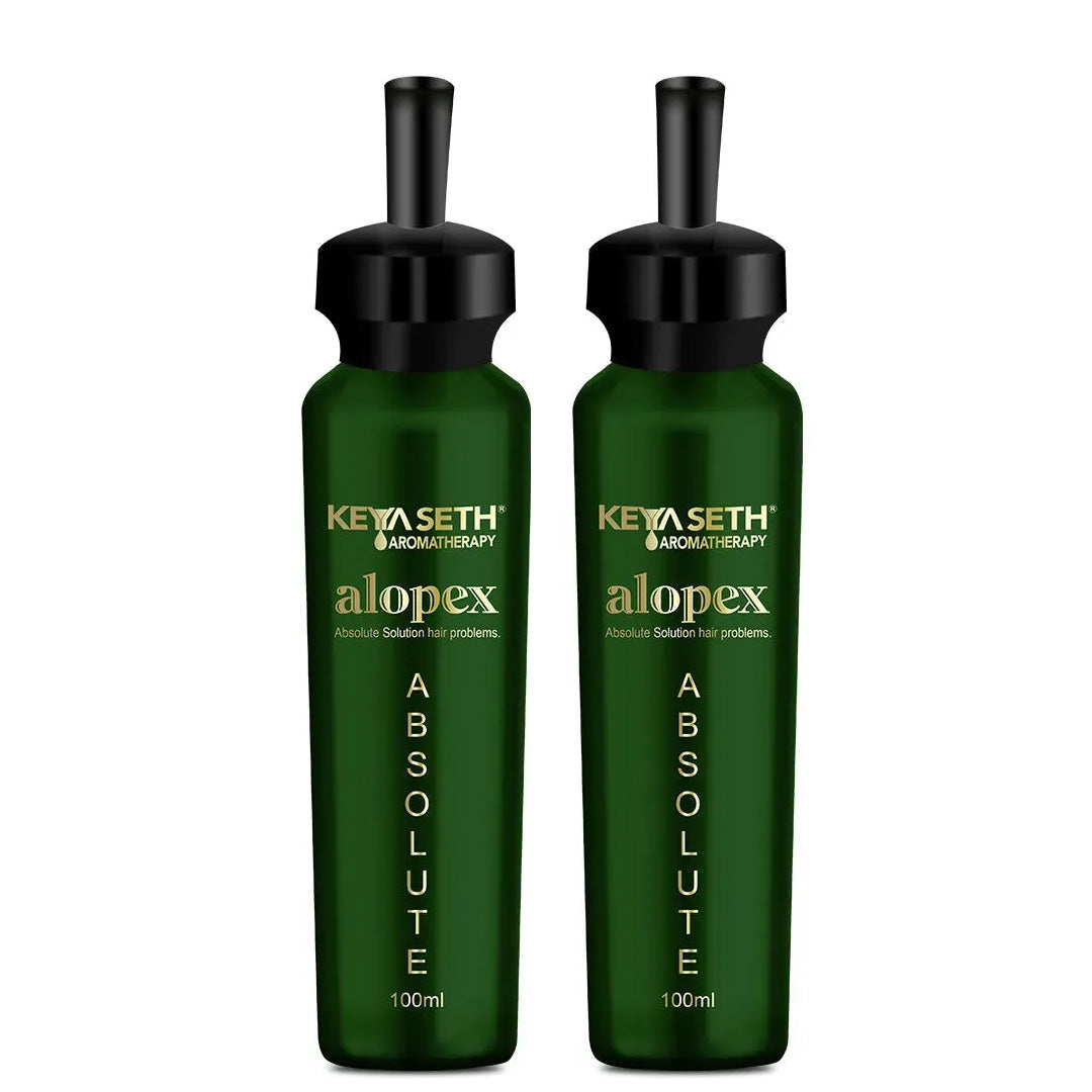 Alopex Absolute, for Acute Hair Fall & Hair Growth Water Based Solution Enriched with Korean Red Ginseng Vitamin H (Biotin) & Vitamin E, B3 & B5 - Keya Seth Aromatherapy