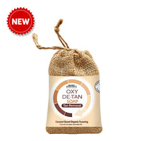 Oxy De-Tan Organic Foaming Soap – Removes Tan & Promotes Glowing Skin with Clove & Camphor Essential Oils - Keya Seth Aromatherapy