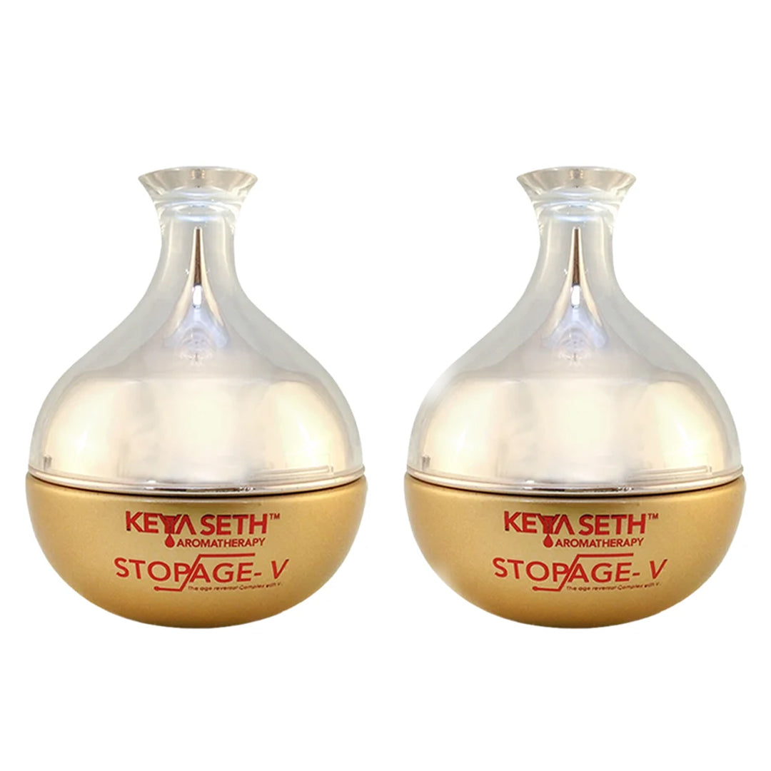 Stopage V – Anti Ageing Treatment- Vitamins B2, B3(Niacinamide), B5, C, E, Hyaluronic Acid, Alpha Arbutin, Anti Ageing Night Cream For Men & Women - Keya Seth Aromatherapy