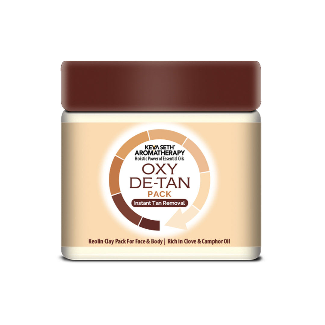 Oxy De Tan Removal for Glowing & Lighting oil Control, Anti Acne & Pimples Blemishes Pigmentation De Tan pack for Face & Body – No Ammonia & Bleach - Keya Seth Aromatherapy