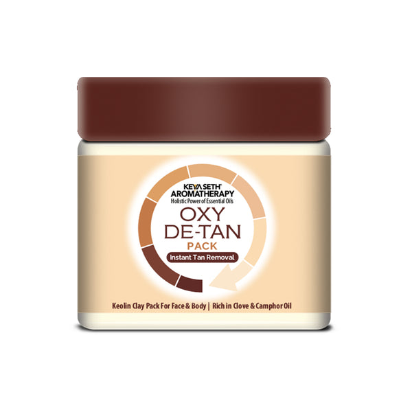 Oxy De Tan Removal for Glowing & Lighting oil Control, Anti Acne & Pimples Blemishes Pigmentation De Tan pack for Face & Body – No Ammonia & Bleach - Keya Seth Aromatherapy