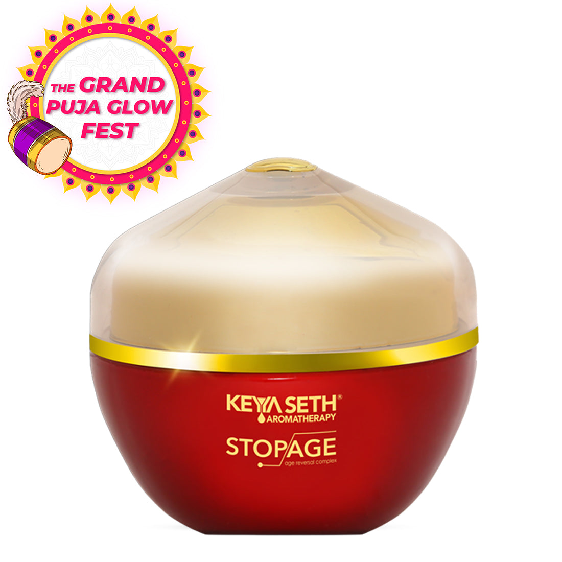 Stopage-Age Reversal Treatment-Control Wrinkles, Rejuvenating, Night Cream for Glowing & Youthful Looking Complexing with Goodness of Essential Oil - Keya Seth Aromatherapy