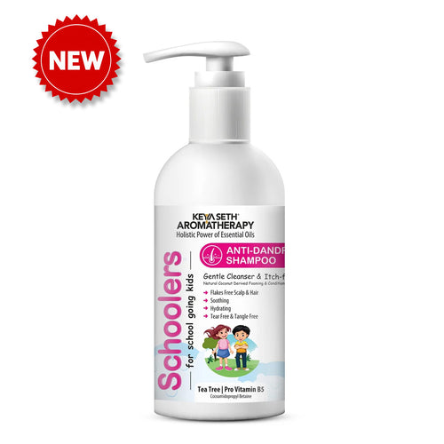 Schoolers Baby & Kids Anti-Dandruff Shampoo - Itch & Flake-Free Scalp, Soothing, Hydrating - Keya Seth Aromatherapy