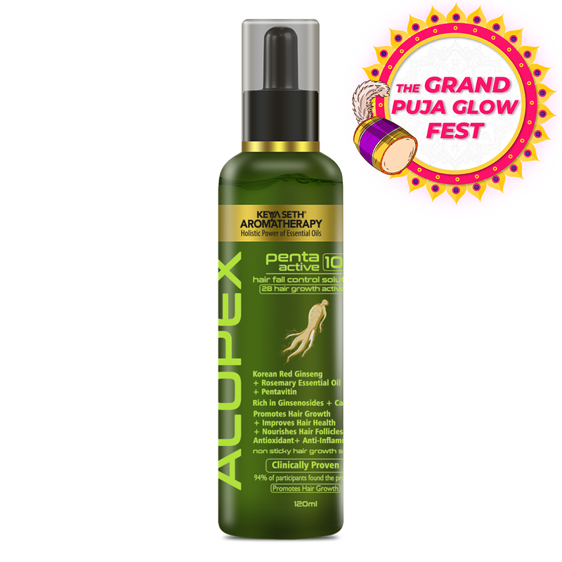 Alopex Penta Active 10, Solution for New Hair Growth & Hair Fall Control, Enriched with Korean Red Ginseng, Biotin & Vitamin E (Clinically Proven)