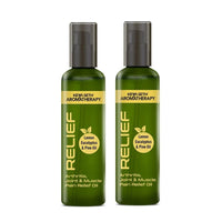Relief Oil - Muscle Pain Relieving Oil - for Arthritis, Joint Pains (for Knee, Legs, Body, Back) Natural Therapeutic - with Lemon Pine Eucalyptus Essential Oil - Keya Seth Aromatherapy