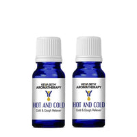 Hot and Cold-Congestion Reliever Steam Inhaler- Prevents Cold and Cough, Flu - Natural Therapeutic Essential Oil Blend Eucalyptus & Peppermint - Keya Seth Aromatherapy