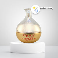 Stopage V – Anti Ageing Treatment- Vitamins B2, B3(Niacinamide), B5, C, E, Hyaluronic Acid, Alpha Arbutin, Anti Ageing Night Cream For Men & Women - Keya Seth Aromatherapy