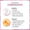 Beetroot Powder with Betalains & Vitamin C for Glowing Skin, Moisturizing, Anti-Aging, Natural Hair Color, Dandruff Control & Immunity Boost - Keya Seth Aromatherapy