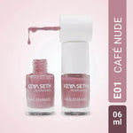 Aquatica + Café Nude Long Wear Nail Enamel Enriched with Vitamin E & Argan Oil