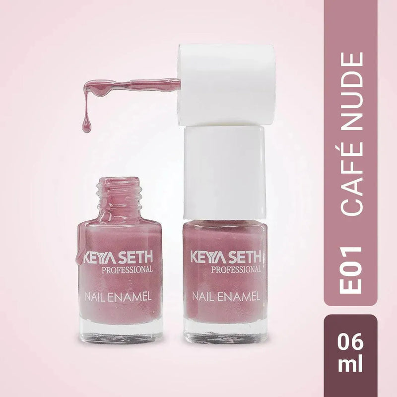 Aquatica + Café Nude Long Wear Nail Enamel Enriched with Vitamin E & Argan Oil