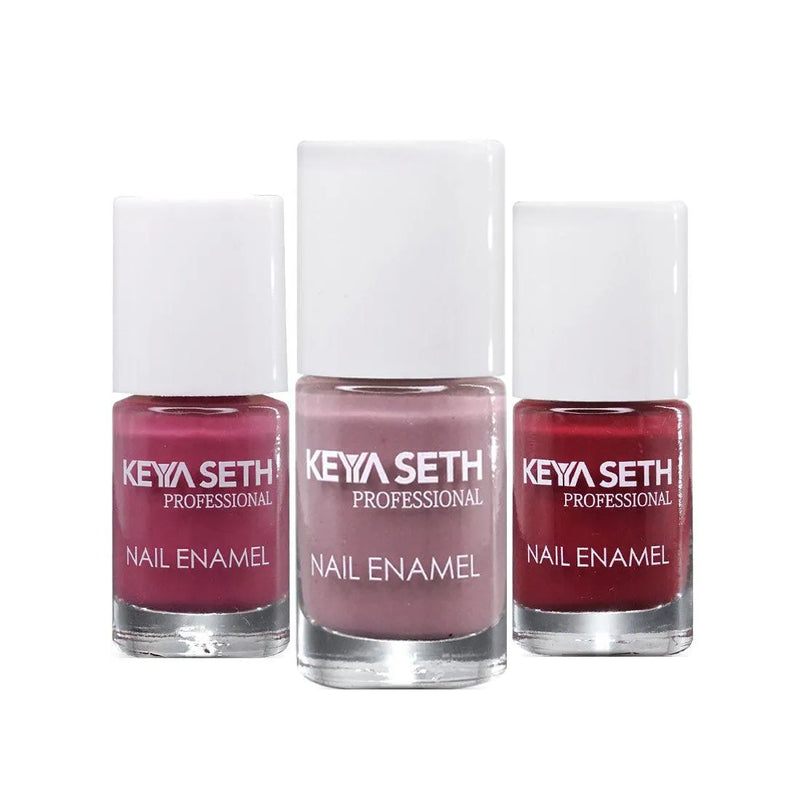 Café Nude + Wine N Dine + Workaholic Long Wear Nail Enamel Enriched with Vitamin E & Argan Oil