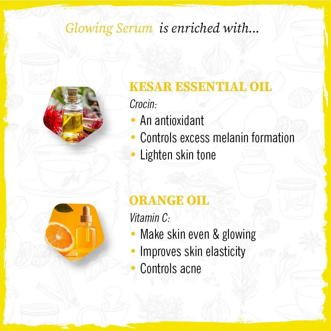Glowing Pack & Serum Kit with Multani, Mulethi, Kesar & Orange Oil