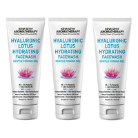 Hyaluronic Lotus Hydrating Facewash, 2 % Pentavitin + Natural Glucoside Foaming, NMFs + Lipids, Skin Barrier Repair, Gentle SLS Free