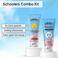 Schoolers Kids Nourishing Cream & Mineral Sunscreen SPF 30 PA++ Combo Kit for Boys & Girls – Deeply Moisturizing, Ultra-Light, No White Cast - Keya Seth Aromatherapy