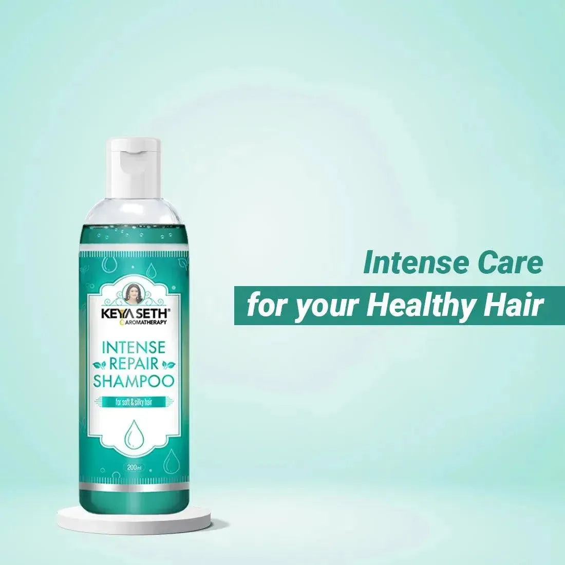Intense Repair Shampoo for Dry Damaged Hair- Softens, Nourishes & Strengthens Hair with Pro -Vitamin B5 & Geranium Oil - Keya Seth Aromatherapy