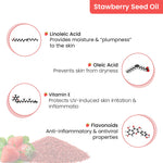 Aromatic Lip Jelly Strawbery, Enriched with Strawbery Seed Oil & Shea Butter, Tinted Lip Balm, Brightening and Moisturizing Dark Lips for Men and Women 10ml, Lip Care, Lip Balms, Keya Seth Aromatherapy