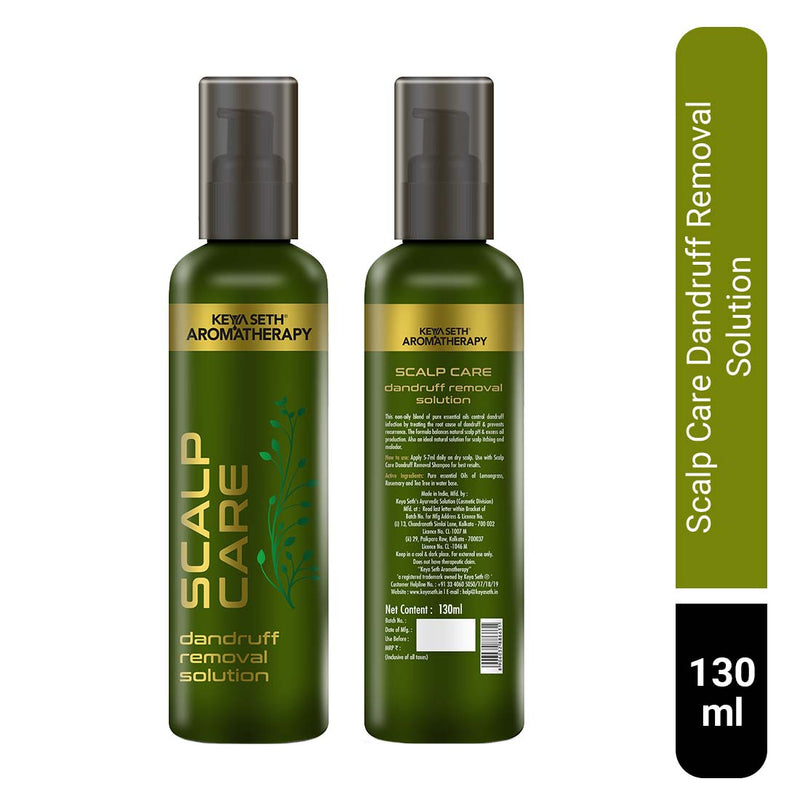 Scalp care Dandruff Removal Solution with Salicylic Acid, Tea Tree & Eucalyptus Oil,Reduces Dandruff & Flakes, Soothes Itchy scalp & Nourishes Hair