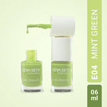 Mint Green + Workaholic Long Wear Nail Enamel Enriched with Vitamin E & Argan Oil, Nail Polish, Nail Care, Keya Seth Aromatherapy