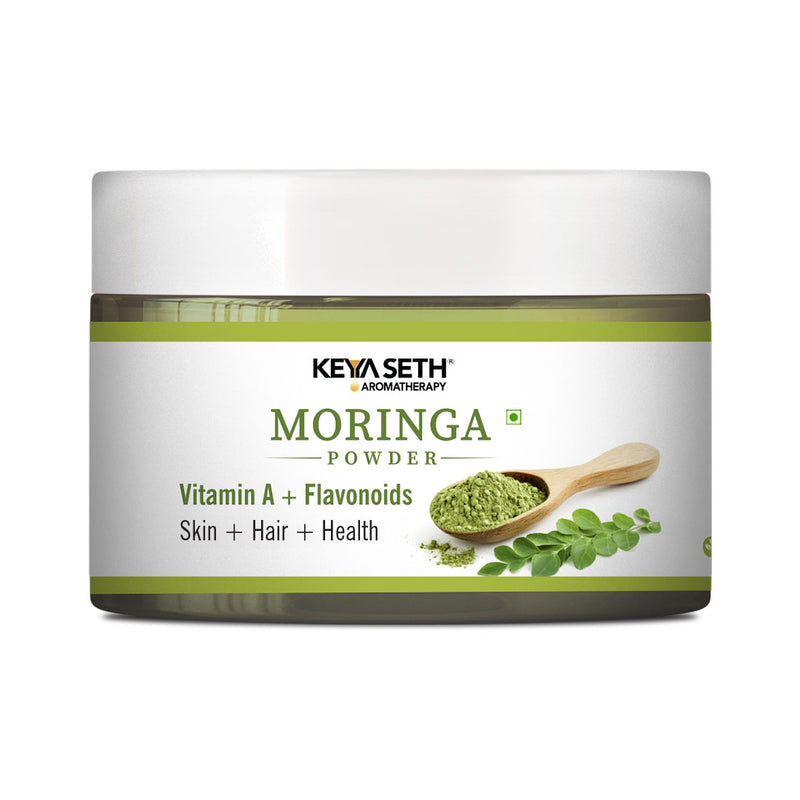 Moringa Powder with Vitamin A & Flavonoids for Hydration, Soothing, Anti-Wrinkle, Dryness Relief, Weight Loss Support, Boost Energy & Collagen - Keya Seth Aromatherapy