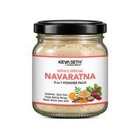 Keya's Special Navratna Powder Pack– With Sandalwood, Kasturi, Orange, Beetroot, Mulethi, Moringa, Kaolin, Neem, Multani; Fights Irritation, Reduces Acne, Calms Skin - Keya Seth Aromatherapy
