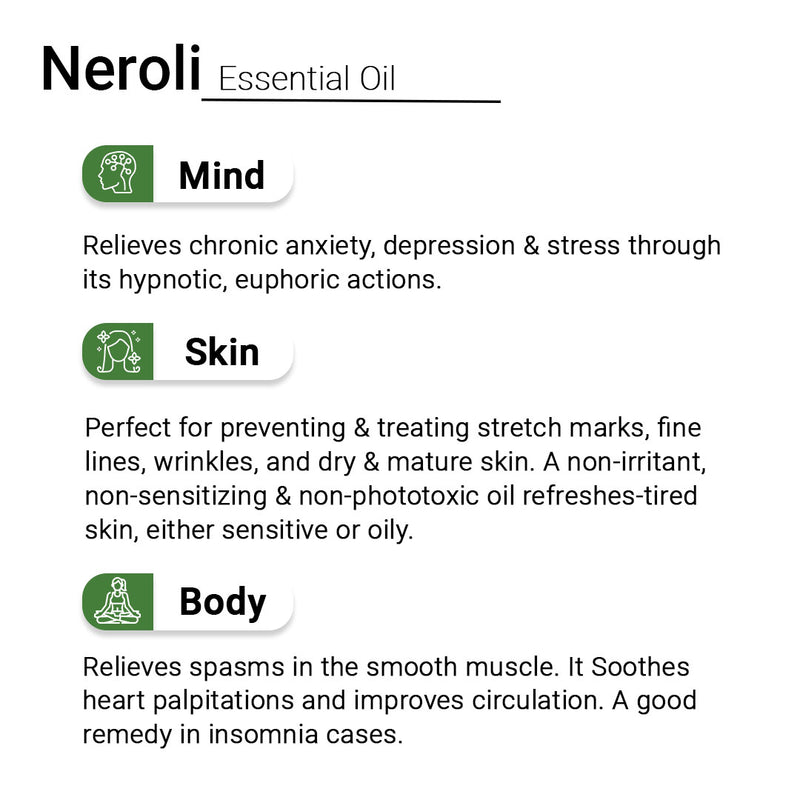 Neroli Essential Oil Natural Therapeutic Grade 10ml