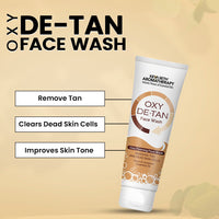Oxy De Tan Clay Foaming Facewash Hydration & Moisturizing Infused with Clove & Camphor oil I Removes Tan & Dead Skin Cells SLS & Paraben Free 100ml - Keya Seth Aromatherapy