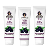 Fresh Look Blackberry & Tea Tree Face Wash, Mild, Hydrating, Moisturizing Foaming, Oily & Combination Skin - Keya Seth Aromatherapy