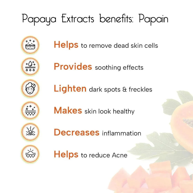 Papaya Cream, Papaya Extract & Vit B5 Enriched, Brightening, Glowing & Anti Blemish - Removes Pigmentation & Dark Spots, Nourishes & Hydrating Cream For Men/Women