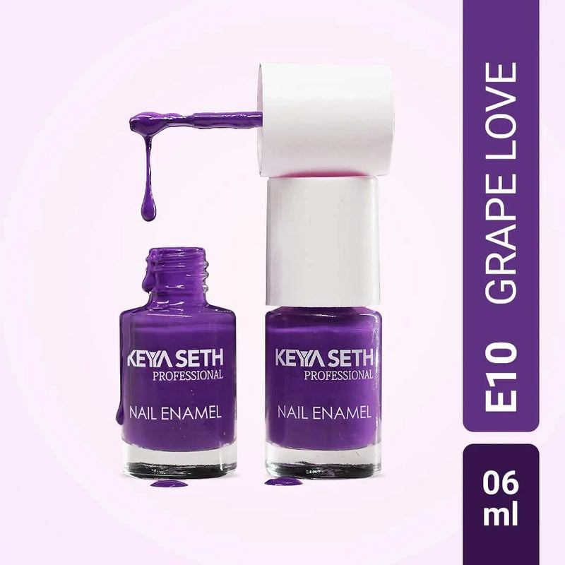 Workaholic + Grape Love Long Wear Nail Enamel Enriched with Vitamin E & Argan Oil
