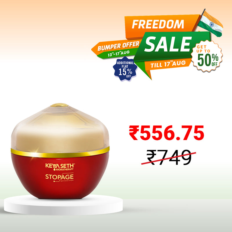Stopage-Age Reversal Treatment-Control Wrinkles, Rejuvenating, Night Cream for Glowing & Youthful Looking Complexing with Goodness of Essential Oil - Keya Seth Aromatherapy