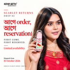 Limited Edition - Hibiscus Scarlet Red Sindur – Helps Reduce Hair Fall & Scalp Irritation, Korean Red Ginsgeng, Organic Floral Colour & Herbs , Long-Lasting & Water-Resistant - Keya Seth Aromatherapy