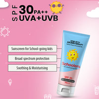 Schoolers Sunscreen SPF 30 PA++ for Kids Mineral Based Lotion -Paraben & Sulfate Free - Keya Seth Aromatherapy