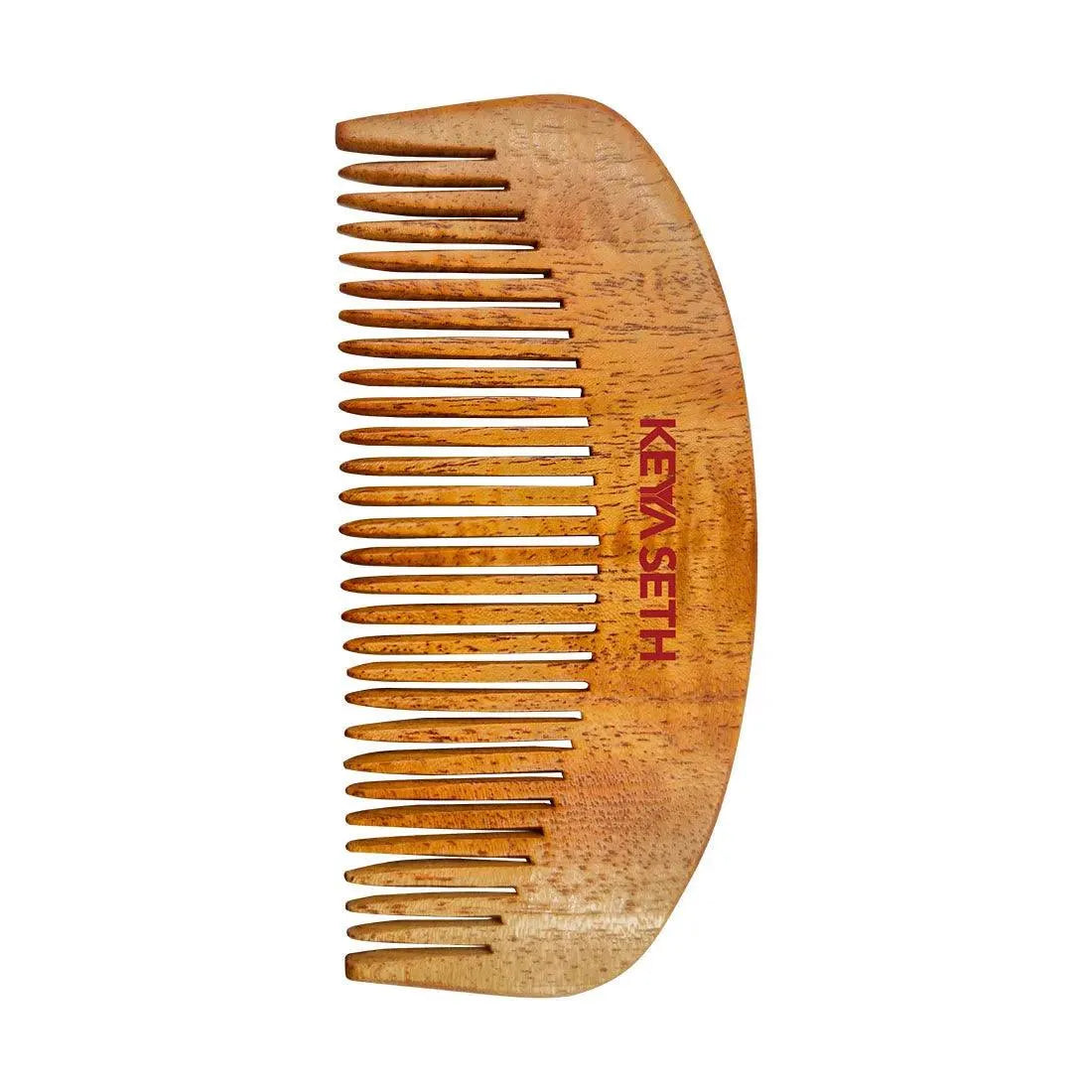 Schoolers Neem Wood Comb for Babies & Kids: Organic, Soft Toothed, Natural Grooming for Hair Growth, Scalp-friendly, Anti-Static, Handmade for Gentle Care of Delicate Scalp - Keya Seth Aromatherapy