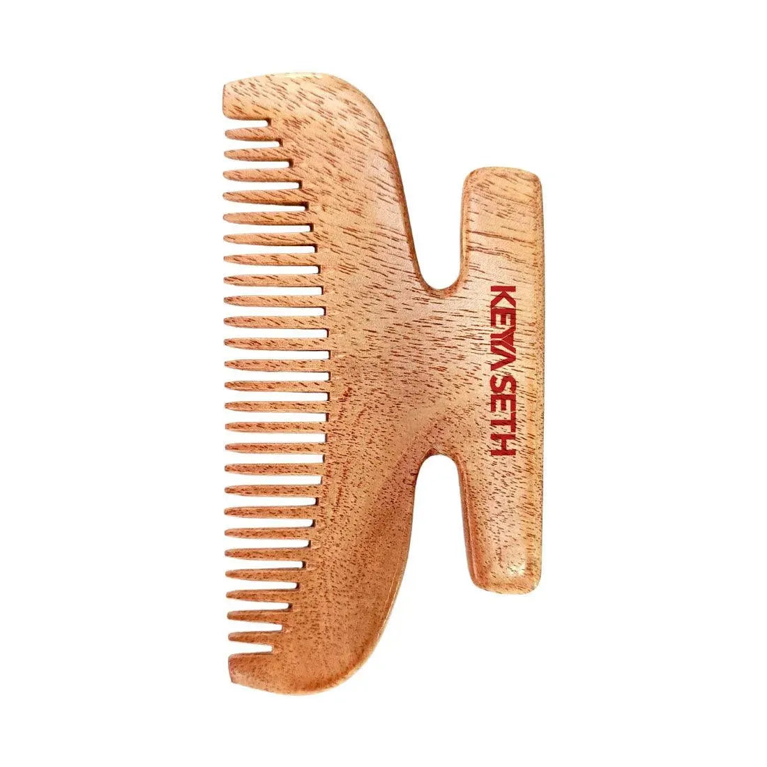 Schoolers Neem Wood Comb for Babies & Kids: Organic, Soft Toothed, Natural Grooming for Hair Growth, Scalp-friendly, Anti-Static, Handmade for Gentle Care of Delicate Scalp - Keya Seth Aromatherapy