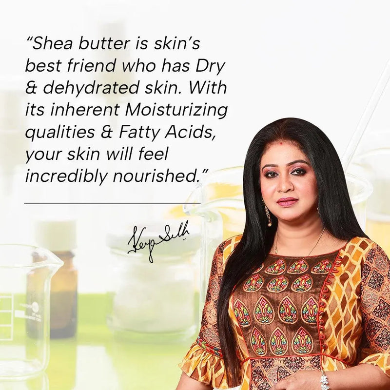 Lab Fresh Shea Body Butter Enriched with Rose & Geranium Oil for 24hrs Moisturization & Nourishment for Men & Women All Skin Types