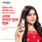 Limited Edition - Hibiscus Scarlet Red Sindur – Helps Reduce Hair Fall & Scalp Irritation, Korean Red Ginsgeng, Organic Floral Colour & Herbs , Long-Lasting & Water-Resistant - Keya Seth Aromatherapy