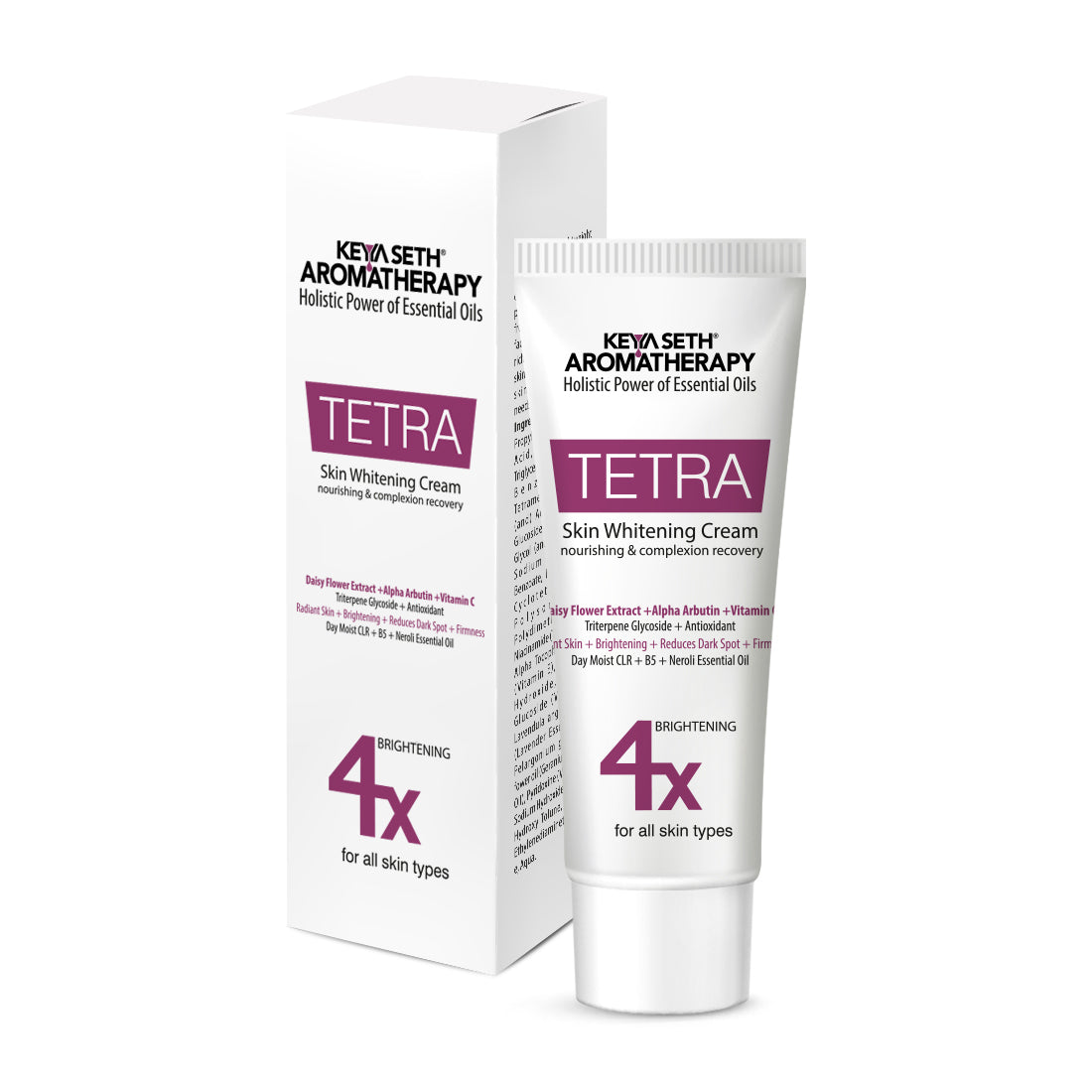 Tetra Skin Whitening Cream, Alpha Arbutin, Niacinamide, Vitamin C, Daisy Extract & Neroli for Radiant Glow & Luminous Complexion, Age Spots & Melasma