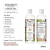 Free Virgin Coconut Oil, Skin & Hair, Cold Pressed, Moisturizing, Glowing, Soothing Nourishment Anti Dandruff, Rich in Lauric Acid & Vitamin E - Keya Seth Aromatherapy