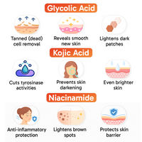 5% Advanced De Tan SUN REST Glow Foaming Face Wash Gel 1% Glycolic, 2% Kojic, 2% Niacinamide, Alpha Arbutin, Fights Sun Damage & Brightens Skin - Keya Seth Aromatherapy