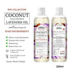 1% Lavender with 99% Coconut Oil - Cold Pressed Virgin Oil, Nourishes, Moisturizes, Promotes Hair Growth & Soothes Scalp Inflammation - Keya Seth Aromatherapy