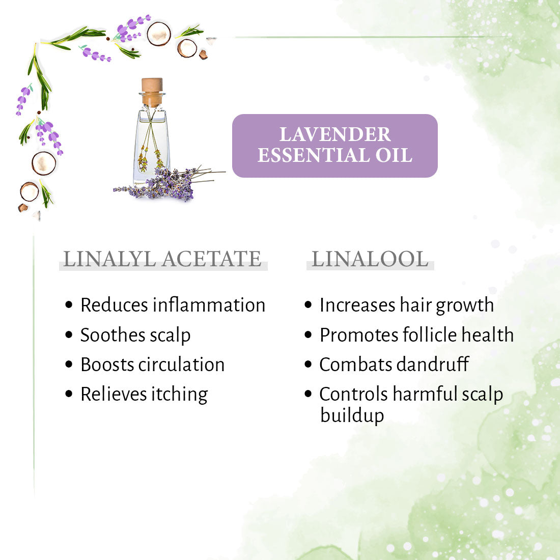 coconut oil lavender tea tree oil Cold Pressed Coconut Hair Oil with Lavender – Nourishment & Growth – Keya Seth Aromatherapy