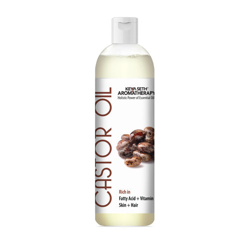 Cold Pressed Pure Castor Oil For Skin & Hair, Rich in Fatty Acid, Vitamin E - Keya Seth Aromatherapy