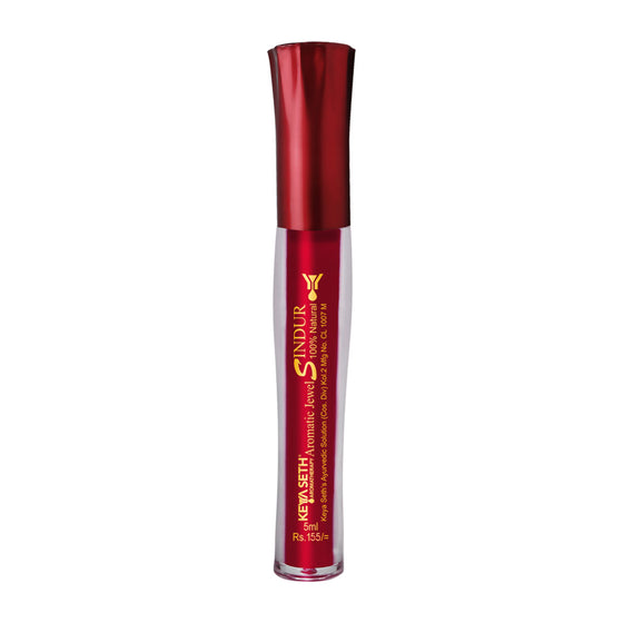 Aromatic 100% Natural Liquid Sindoor (Maroon) - Long lasting & Waterproof with Organic Pigment - Keya Seth Aromatherapy