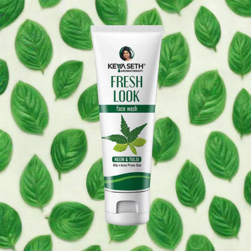 Fresh Look Neem & Tulsi Face Wash, Mild Hydrating Moisturizing Foaming All Skin Types