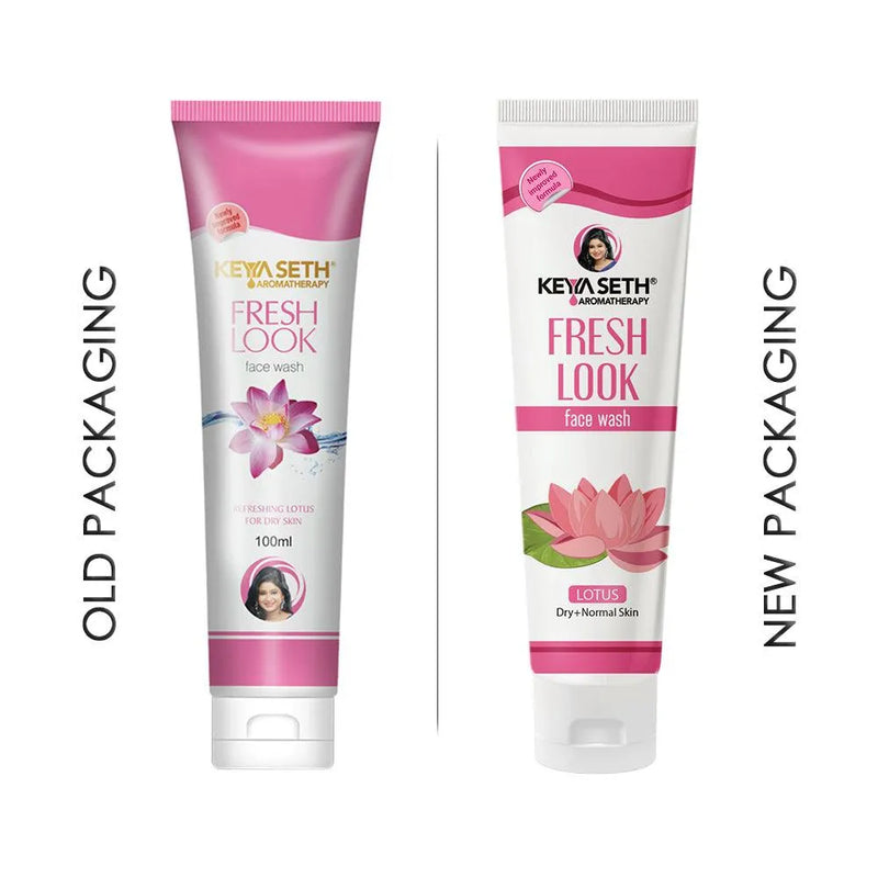 Fresh Look Lotus Face Wash, Mild, Hydrating, Moisturizing, Foaming, For Extremely Dry & Dehydrated Skin