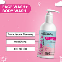 Schoolers Face & Body wash with No Harmful Chemical Deeply Nourishing Wash for Kids, Hypoallergenic, Paraben & Sulfates Free - Keya Seth Aromatherapy