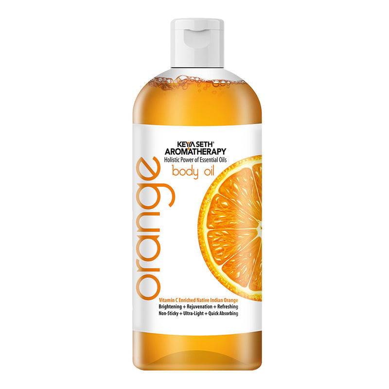 Orange Body Oil, Vitamin C Enriched, Brightening, Rejuvenating & Refreshing, Body Care, Personal Care, Keya Seth Aromatherapy