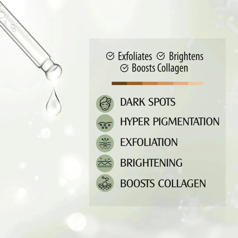 Skin Lightening Serum for Neck, Elbow, Knee & Ankle, Peptides + Glycolic Acid,Exfoliating + Brightening + Collagen Booster