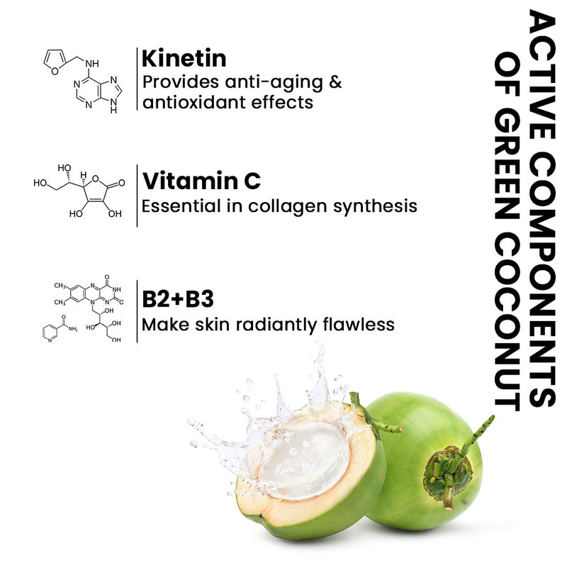 Skin Hydrating Green Coconut Toner, Combination & Dry Skin, Soothing, Antioxidants, Intense Moisture, Coconut Water Extract, Toner, Keya Seth Aromatherapy