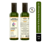 Lavender & Rose Body Massage Oil, for Women Calming, Soothing, Romantic,Skin Tonic with Sweet & Deep Aroma